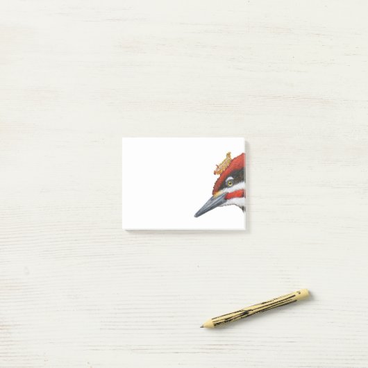 Post-it® Woodrow les notes de post-it pileated de pivert (Sur un bureau)