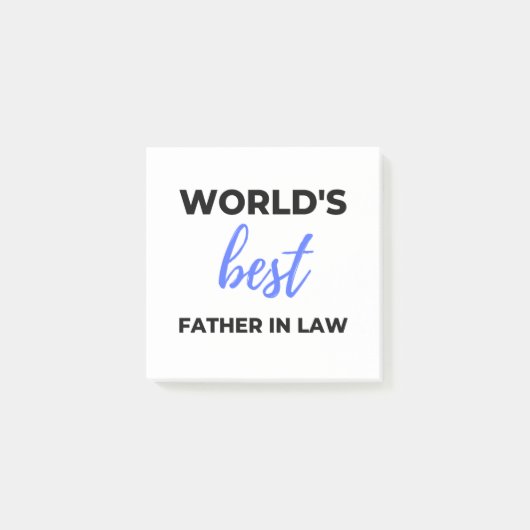 Post-it® World's Best Father In Law 2 (Devant)