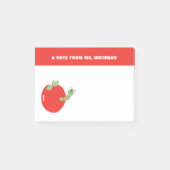Post-it® Worm en Apple Cute Notes de l'enseignant cadeau (Devant)