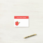 Post-it® Worm en Apple Cute Notes de l'enseignant cadeau (Sur un bureau)
