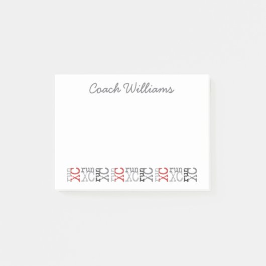 Post-it® X C inter-pays exécutant le nom personnalisé (Devant)