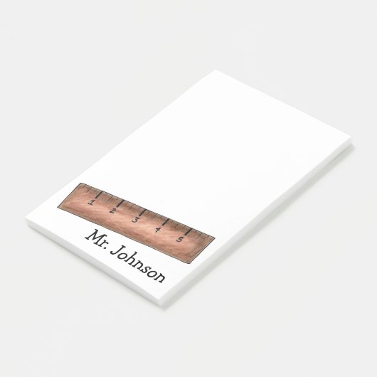 Post-it® Yardstick School Math Enseignant Cadeau personnali (Incliné)