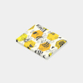 Post-it® Yellow Bee and Rainbow Design (Incliné)