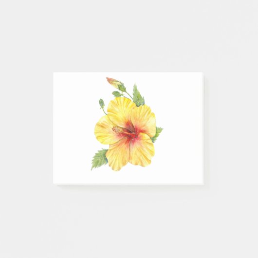 Post-it® Yellow Hibiscus Botanical (Devant)