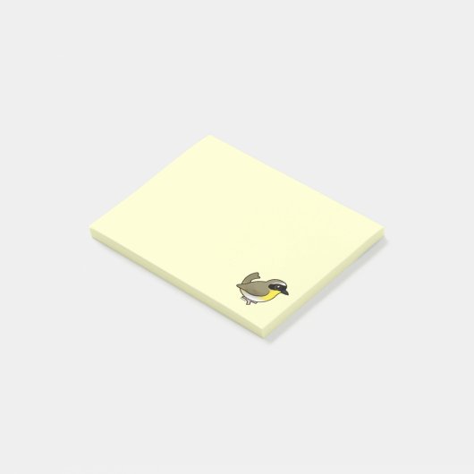 Post-it® Yellowthroat commun de Birdorable (Incliné)