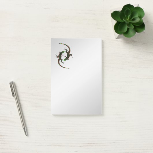Post-it® Yin Yang Lizards Argent (Bureau)