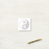 Post-it® Yin Yang Paw (Sur un bureau)