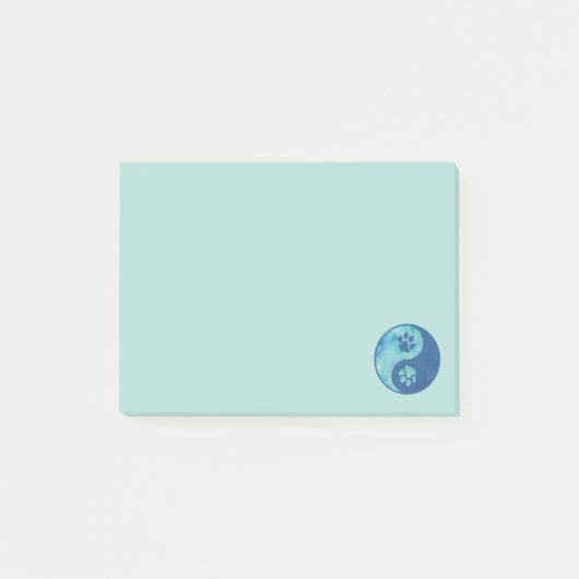 Post-it® Yin Yang Paw Blue (Devant)