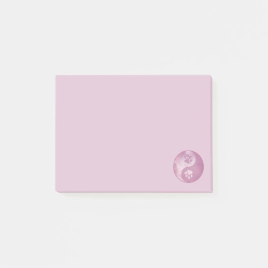 Post-it® Yin Yang rose paw (Devant)