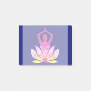 Post-it® Yoga spirituel de fleur d'OM Namaste Lotus sur le