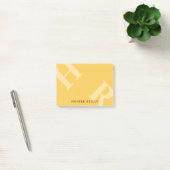 Post-it® Yolk Yellow Tilted Initials & Your Name (Bureau)