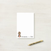 Post-it® Yorkie papa (Sur un bureau)