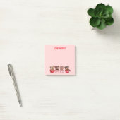 Post-it® Yorkie Tasse Cute Notes de la Saint-Valentin (Bureau)