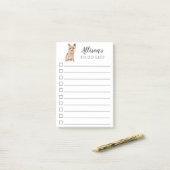 Post-it® Yorkshire Terrier Dog Personnalisé (Sur un bureau)