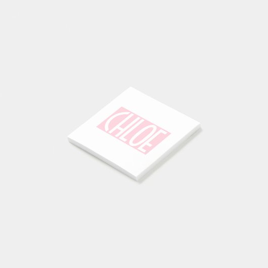 Post-it® Your | Bold White Text on Light Pink (Incliné)