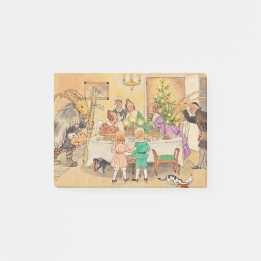 Post-it® Yule Goat à la table du dîner (Devant)