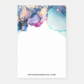 Post-it® *~* Yummy Turquoise Turquoise Gold AP29 Bold Abstr (Devant)