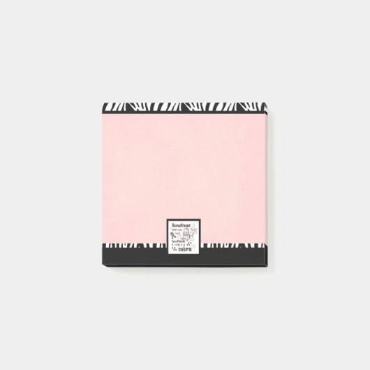 Post-it® Zebra awareness (Devant)
