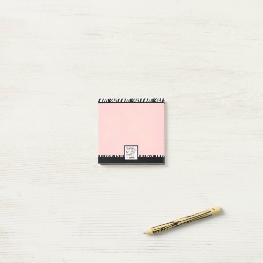 Post-it® Zebra awareness (Sur un bureau)