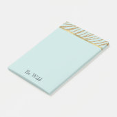 Post-it® Zèbre Paillettes Or Menthe   (Incliné)