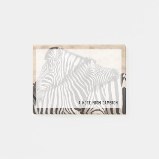 Post-it® Zèbres de Burchell se battant (Devant)