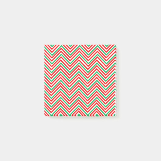 Post-it® Zig-Zag rouge et vert (Devant)