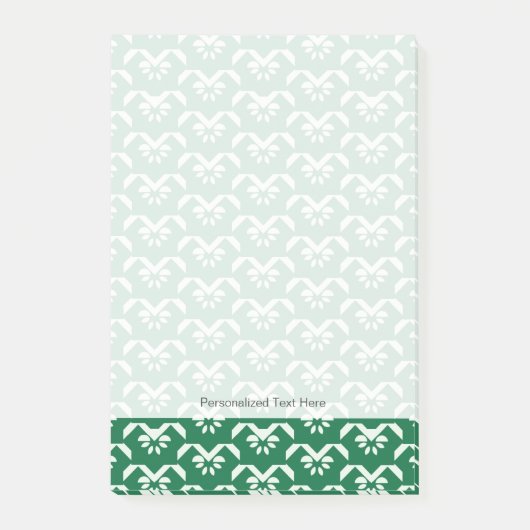 Post-it® Zigzag floral vert (Devant)