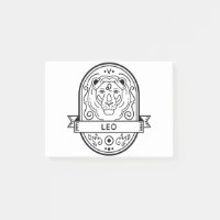 ZODIAC BADGE SYMBOLE LEO STROKE