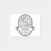 POST-IT® ZODIAC BADGE SYMBOLE PISCES STROKE (Devant)