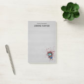 Post-it® Zombie Hunter with Blood Splatter Creepy (Bureau)
