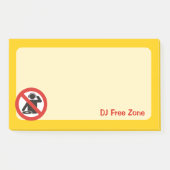 Post-it® Zone interdite aux DJ (Devant)