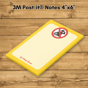 Post-it® Zone interdite aux DJ