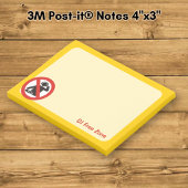 Post-it® Zone interdite aux DJ