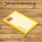 Post-it® Zone interdite aux DJ