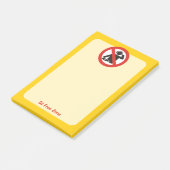 Post-it® Zone interdite aux DJ (Incliné)
