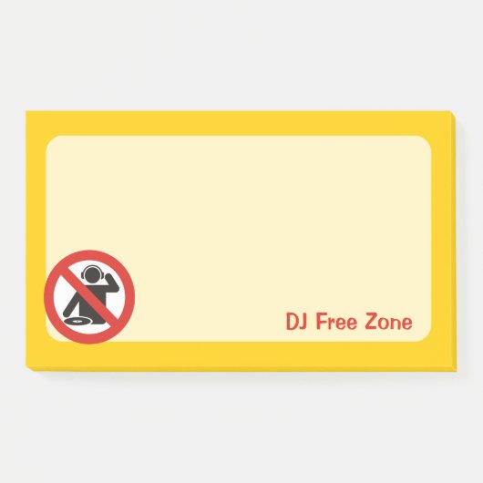 Post-it® Zone libre DJ (Devant)