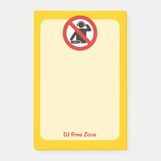 Post-it® Zone libre DJ (Devant)