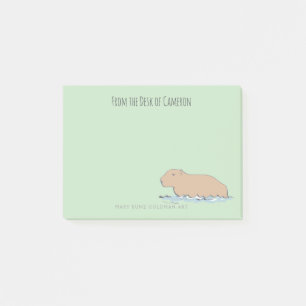 Post-it® Zoo de la forêt pluviale Capybara à main mignonne