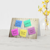 Post-its Goodbye Kaart (Gele Bloem)
