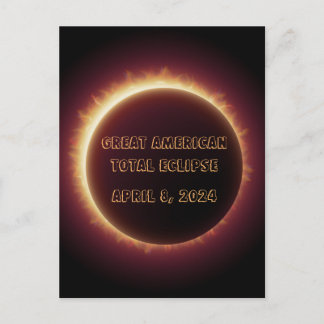 Post Kaart-Eclipse 2024 Briefkaart