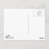 Post-kaart op lange afstand briefkaart (Achterkant)