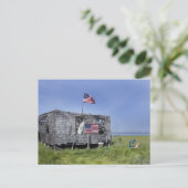 Post-kaart "The Shack" van Long Beach Island Briefkaart (Staand voorkant)