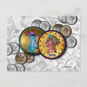 POST KAARTEN - Big Coin Pop Art