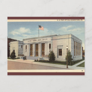 Post Kantoor Hagerstown MD Briefkaart