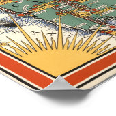 Post Kantoor Wireless Stations Map, Groot-Brittann Poster (Hoek)