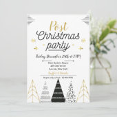 Post Kerstmis Party uitnodiging (Staand voorkant)