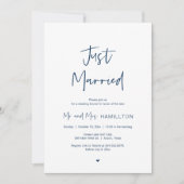 Post mariage Brunch, Just Married Invitation (Devant)
