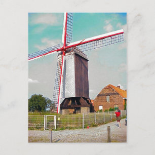 Post Mill op een boerderij Briefkaart