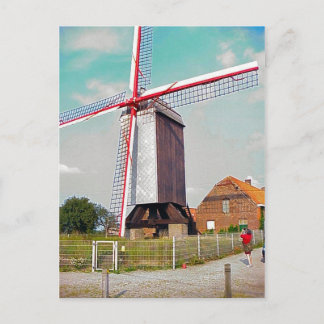 Post Mill op een boerderij Briefkaart