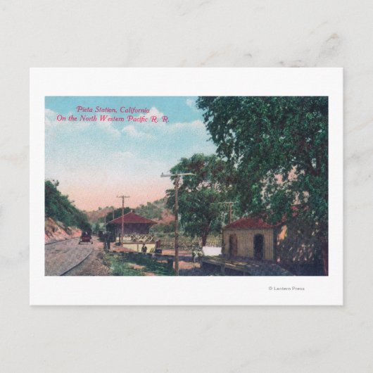 Post Pieta Northwestern Pacific RR Briefkaart (Voorkant)